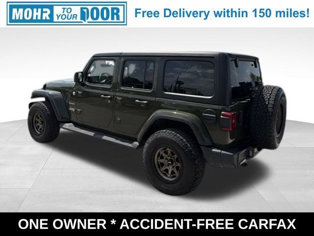 2022 Jeep Wrangler — rear three-quarter view