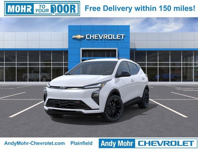 2027 Chevrolet Bolt RS in Summit White — front three-quarter view