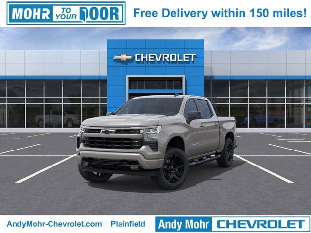 2026 Chevrolet Silverado 1500 RST in White Sands — front three-quarter view