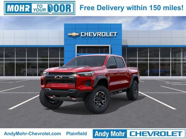 2026 Chevrolet Colorado ZR2 in Radiant Red Tintcoat — front three-quarter view