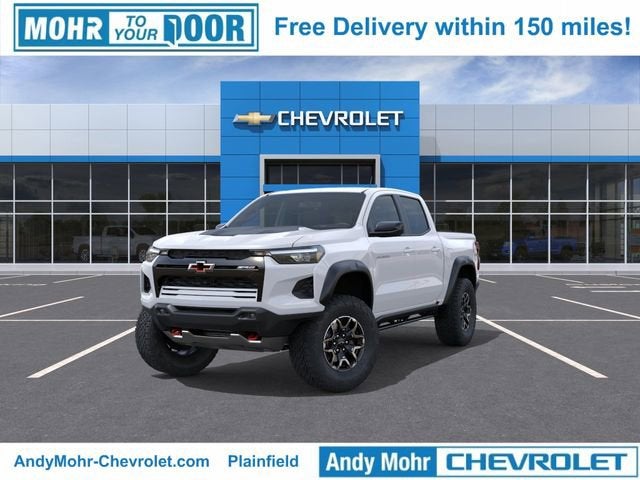 2026 Chevrolet Colorado ZR2 in Summit White — front three-quarter view