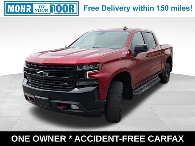 2021 Chevrolet Silverado 1500 LT Trail Boss in Cherry Red Tintcoat — front three-quarter view