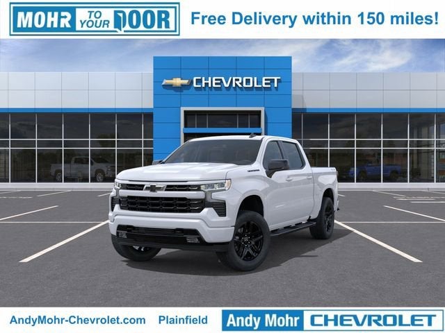 2026 Chevrolet Silverado 1500 RST in Summit White — front three-quarter view