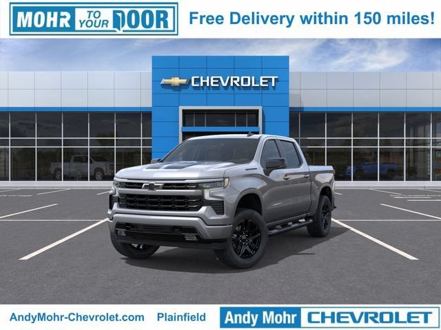 2026 Chevrolet Silverado 1500 RST in Sterling Gray Metallic — front three-quarter view