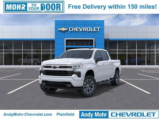 2026 Chevrolet Silverado 1500 RST in Summit White — front three-quarter view