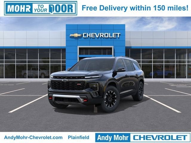 2026 Chevrolet Traverse Z71 in Mosaic Black Metallic — front three-quarter view