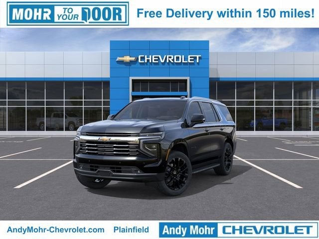 2026 Chevrolet Tahoe Premier in Black — front three-quarter view