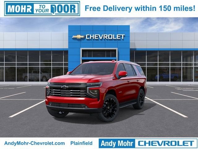 2026 Chevrolet Tahoe High Country in Radiant Red Tintcoat — front three-quarter view