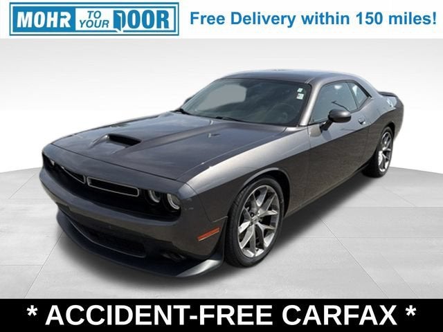 2023 Dodge Challenger GT in Granite Pearlcoat — front three-quarter view