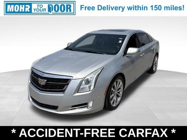 2016 Cadillac XTS Luxury Collection in Radiant Silver Metallic — front three-quarter view