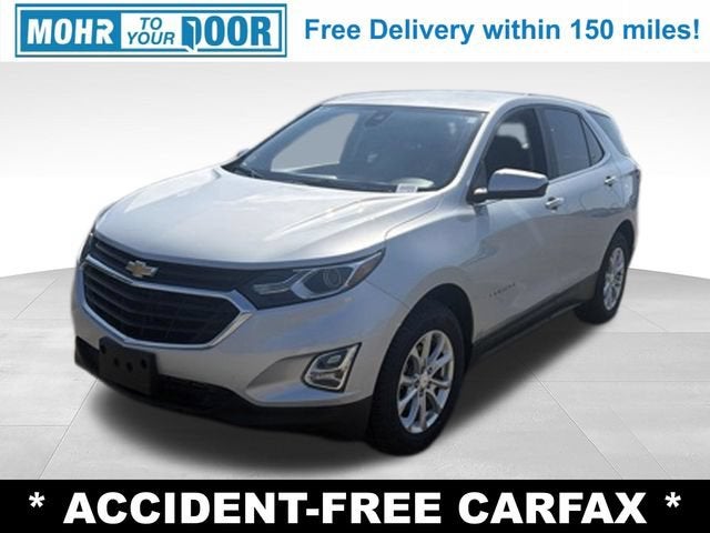 2021 Chevrolet Equinox LT in Silver Ice Metallic — front three-quarter view