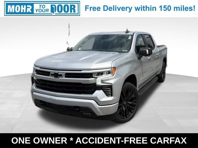 2022 Chevrolet Silverado 1500 RST in Silver Ice Metallic — front three-quarter view