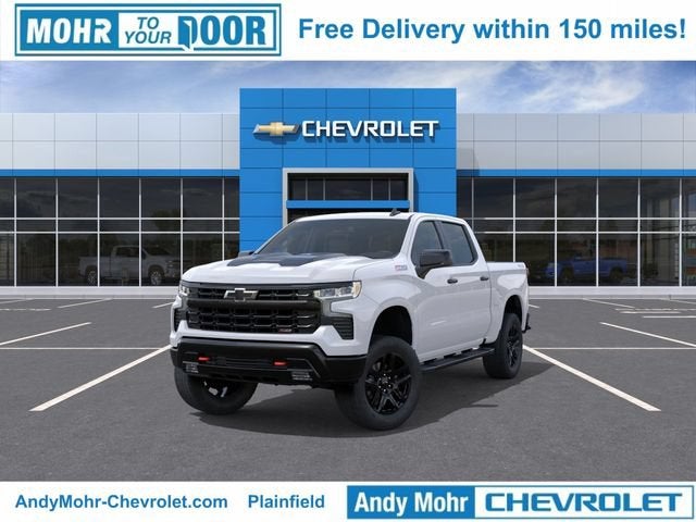 2026 Chevrolet Silverado 1500 LT Trail Boss in Summit White — front three-quarter view