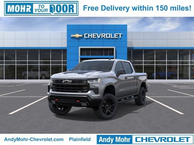 2026 Chevrolet Silverado 1500 LT Trail Boss in Sterling Gray Metallic — front three-quarter view