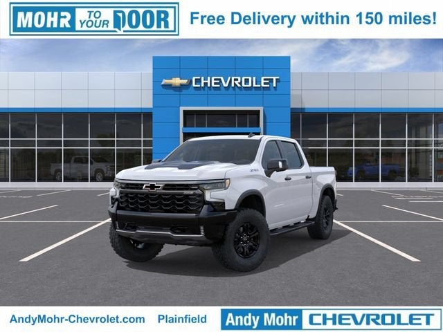 2026 Chevrolet Silverado 1500 ZR2 in Summit White — front three-quarter view