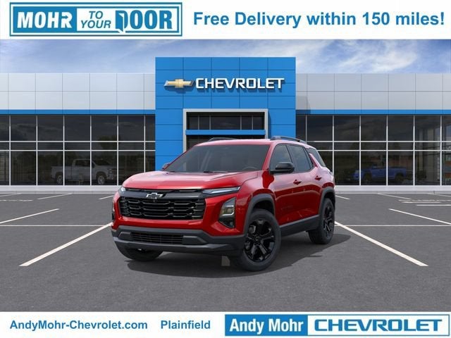 2027 Chevrolet Equinox FWD LT in Radiant Red Tintcoat — front three-quarter view