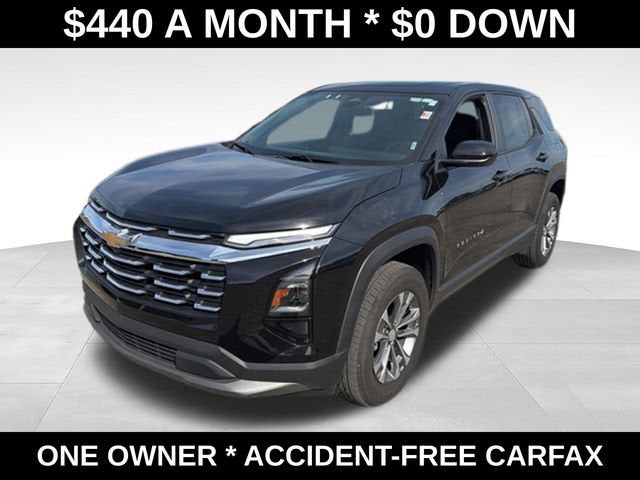 2026 Chevrolet Equinox LT in Mosaic Black Metallic — front three-quarter view