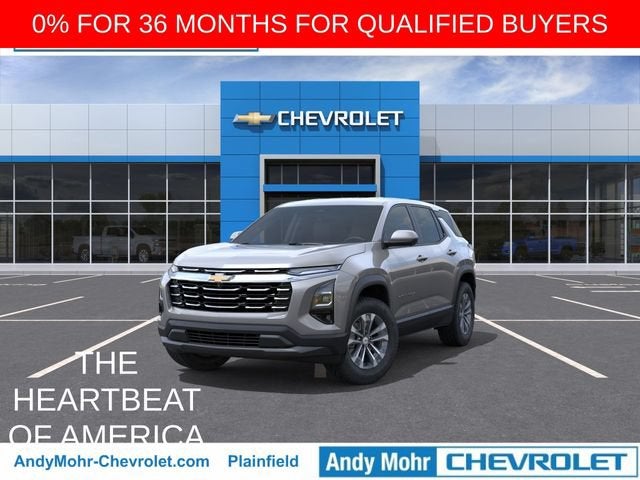 2026 Chevrolet Equinox LT in Sterling Gray Metallic — front three-quarter view