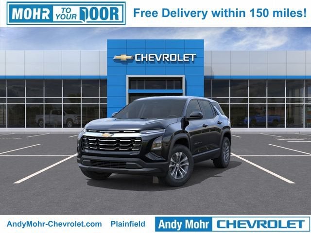 2026 Chevrolet Equinox LT in Mosaic Black Metallic — front three-quarter view