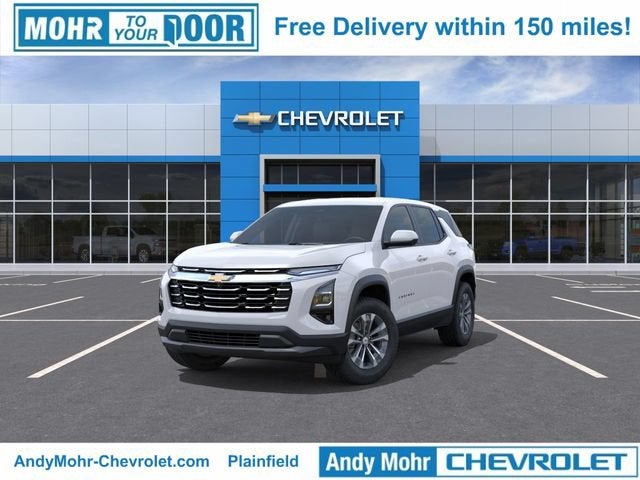 2026 Chevrolet Equinox LT in Summit White — front three-quarter view