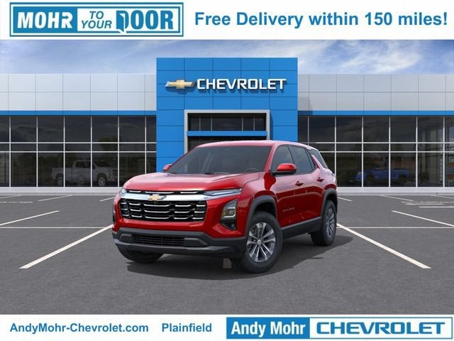 2026 Chevrolet Equinox LT in Radiant Red Tintcoat — front three-quarter view