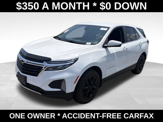 2024 Chevrolet Equinox LT in Summit White — front three-quarter view