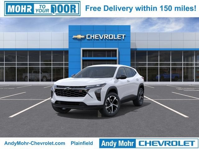 2026 Chevrolet Trax 1RS in Summit White — front three-quarter view
