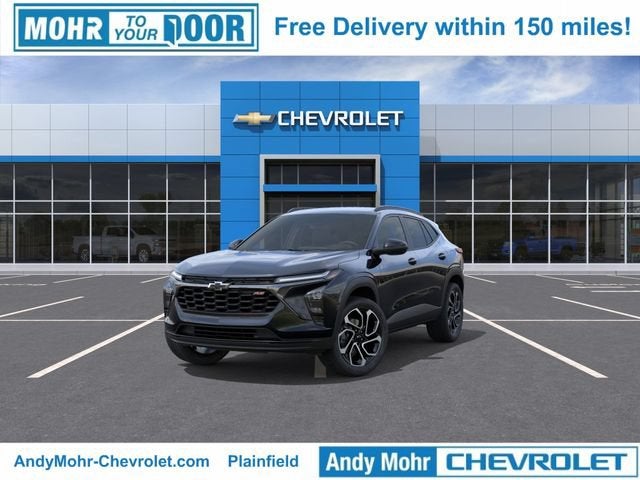 2026 Chevrolet Trax 2RS in Mosaic Black Metallic — front three-quarter view
