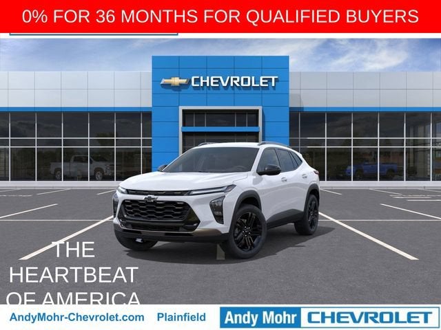 2026 Chevrolet Trax ACTIV in Summit White — front three-quarter view