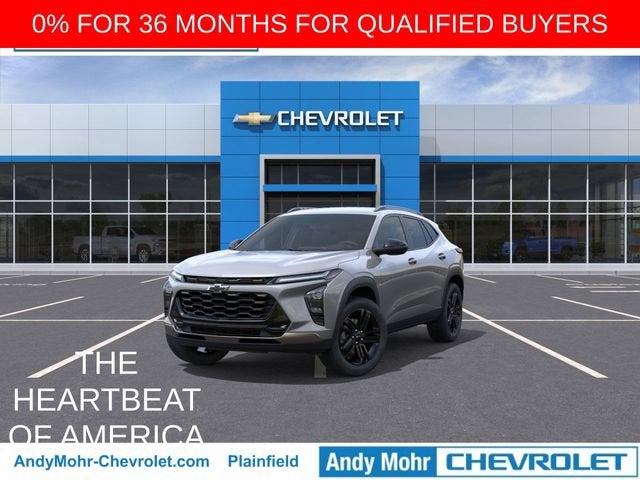 2026 Chevrolet Trax ACTIV in Sterling Gray Metallic — front three-quarter view