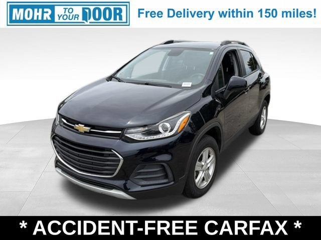 2022 Chevrolet Trax LT in Midnight Blue Metallic — front three-quarter view
