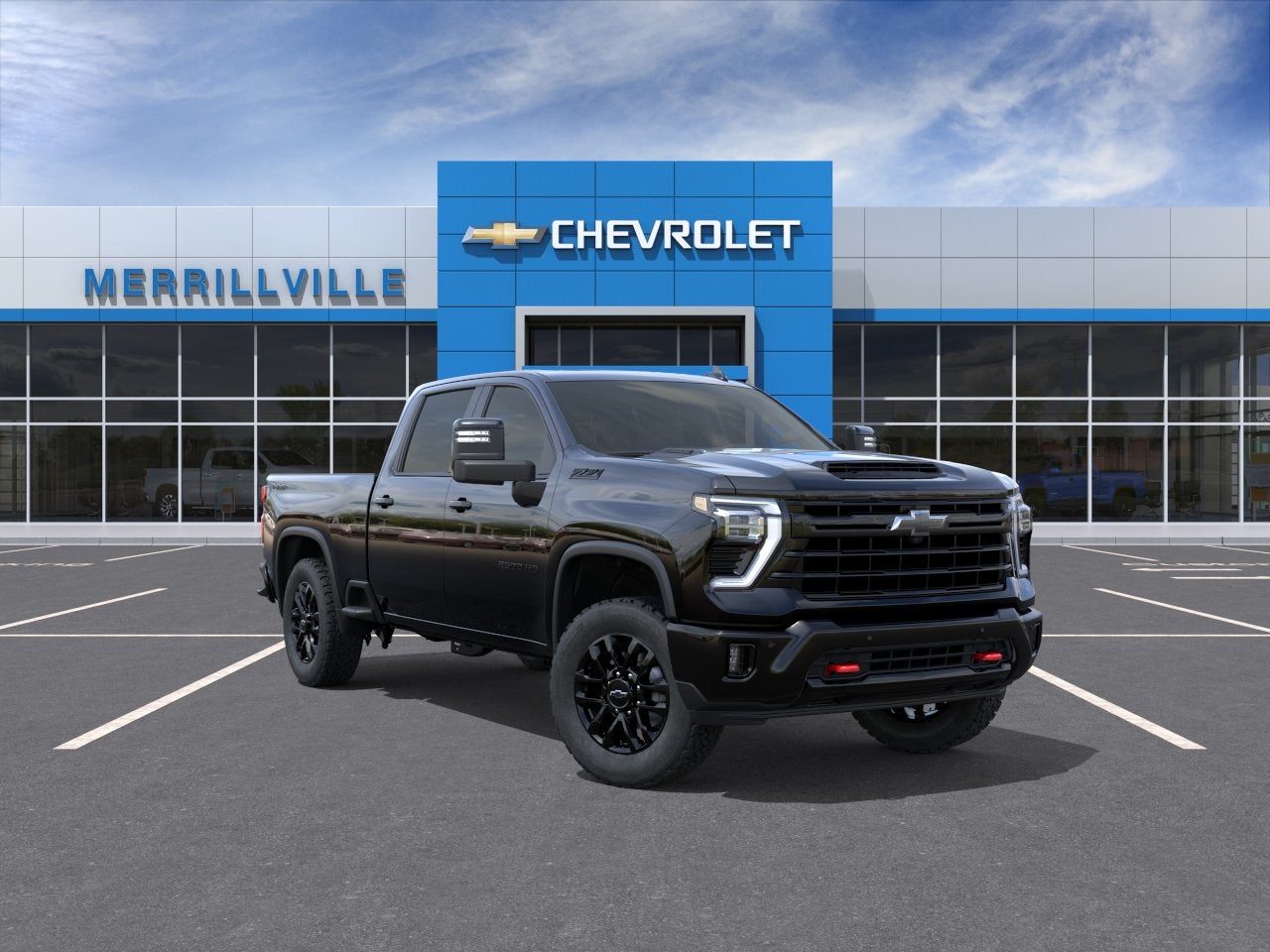 2026 Chevrolet Silverado 2500 HD LTZ in Black — front three-quarter view
