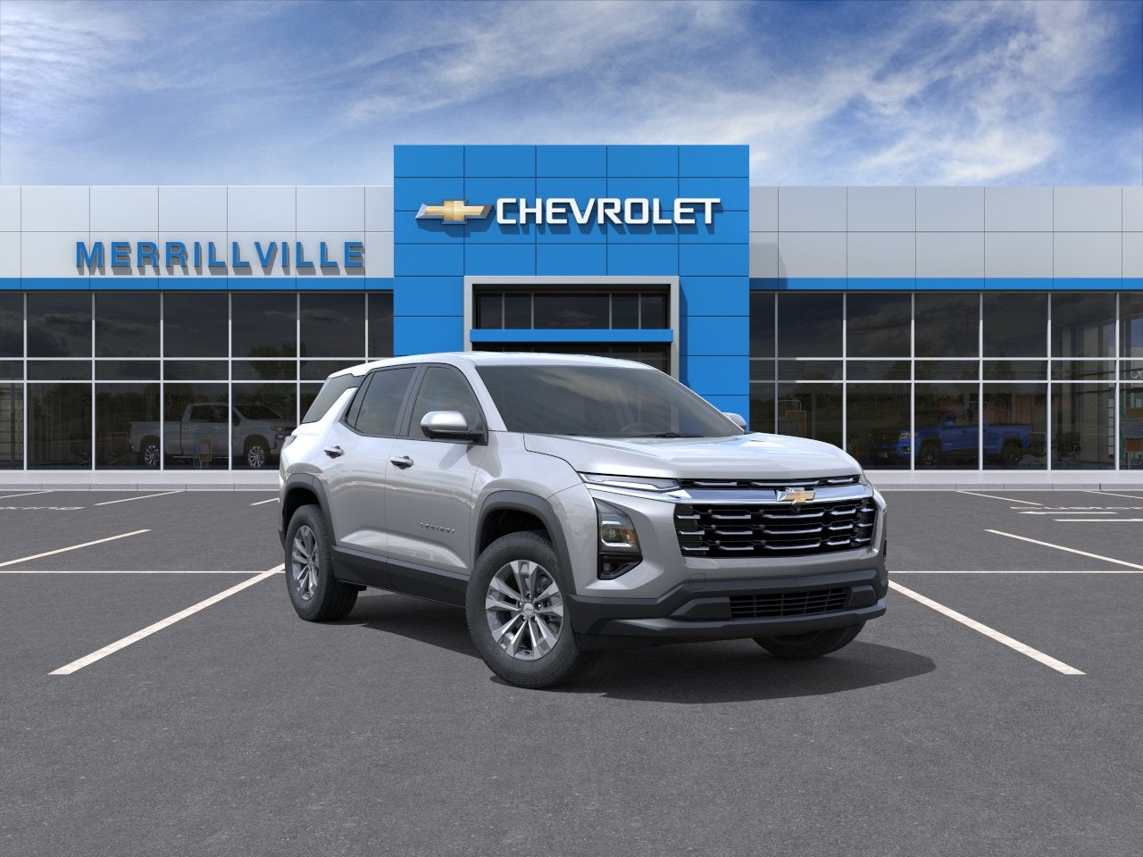 2026 Chevrolet Equinox LT in Sterling Gray Metallic — front three-quarter view