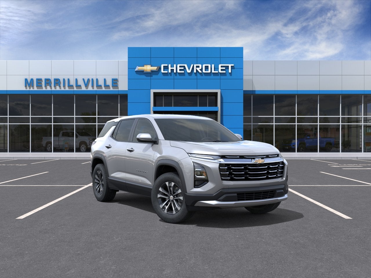 2027 Chevrolet Equinox LT in Sterling Gray Metallic — front three-quarter view