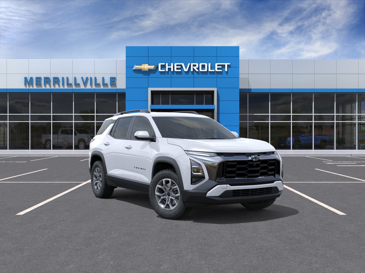 2026 Chevrolet Equinox ACTIV in Polar White Tricoat — front three-quarter view
