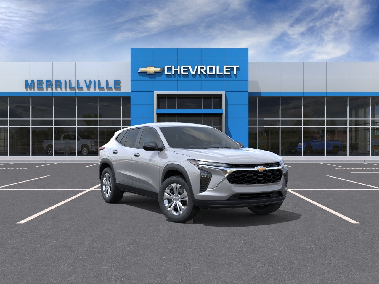2026 Chevrolet Trax LS in Sterling Gray Metallic — front three-quarter view