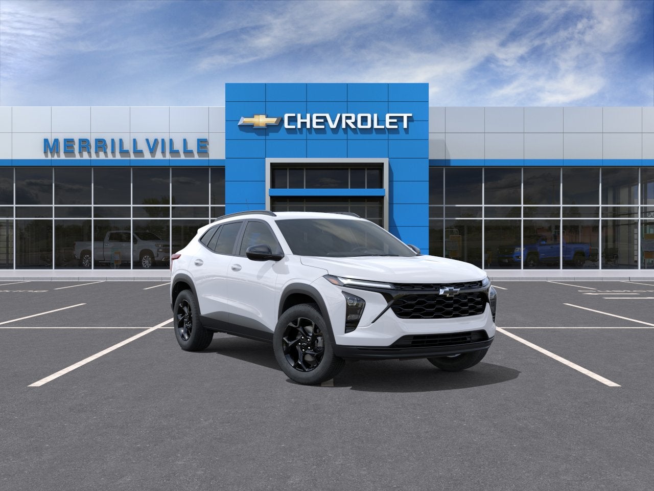 2026 Chevrolet Trax LT in Summit White — front three-quarter view
