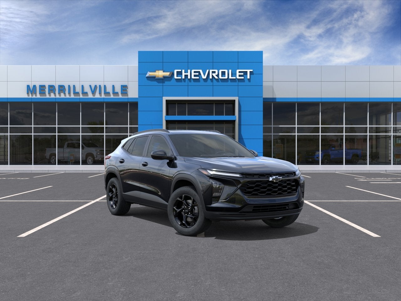 2026 Chevrolet Trax LT in Mosaic Black Metallic — front three-quarter view