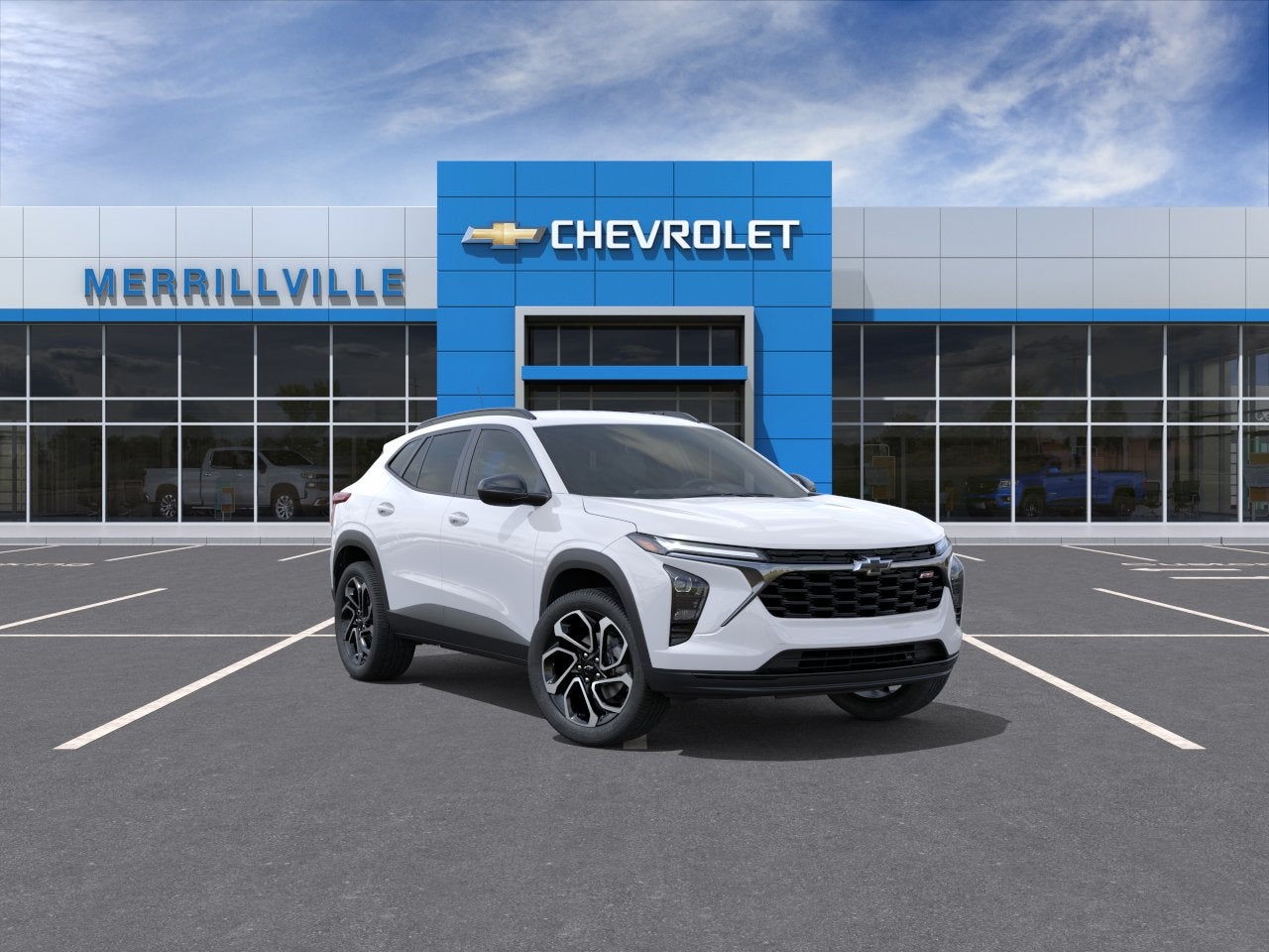 2026 Chevrolet Trax 2RS in Summit White — front three-quarter view