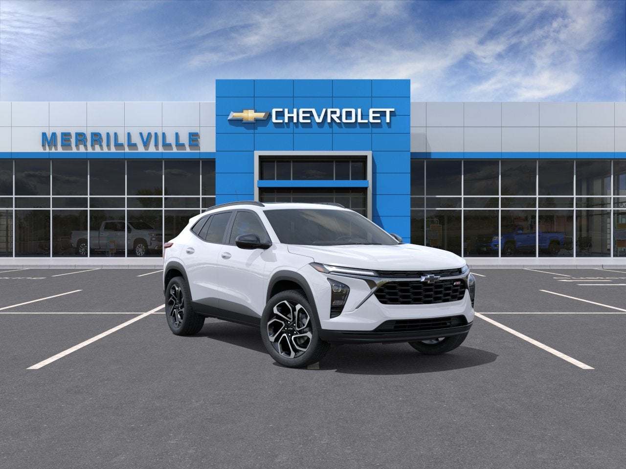 2026 Chevrolet Trax 2RS in Summit White — front three-quarter view