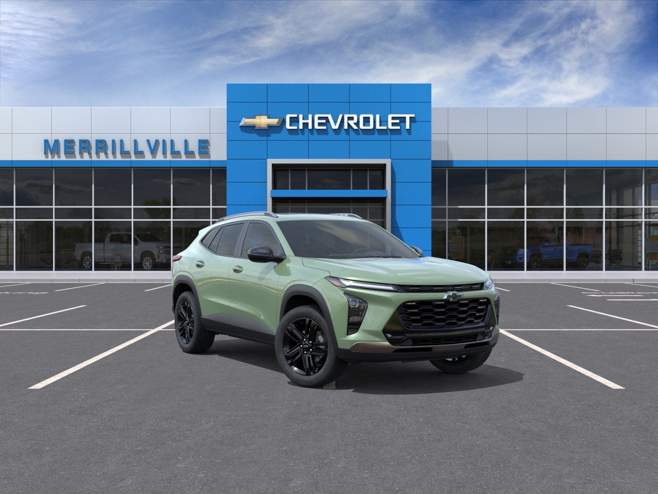 2026 Chevrolet Trax ACTIV in Cacti Green — front three-quarter view