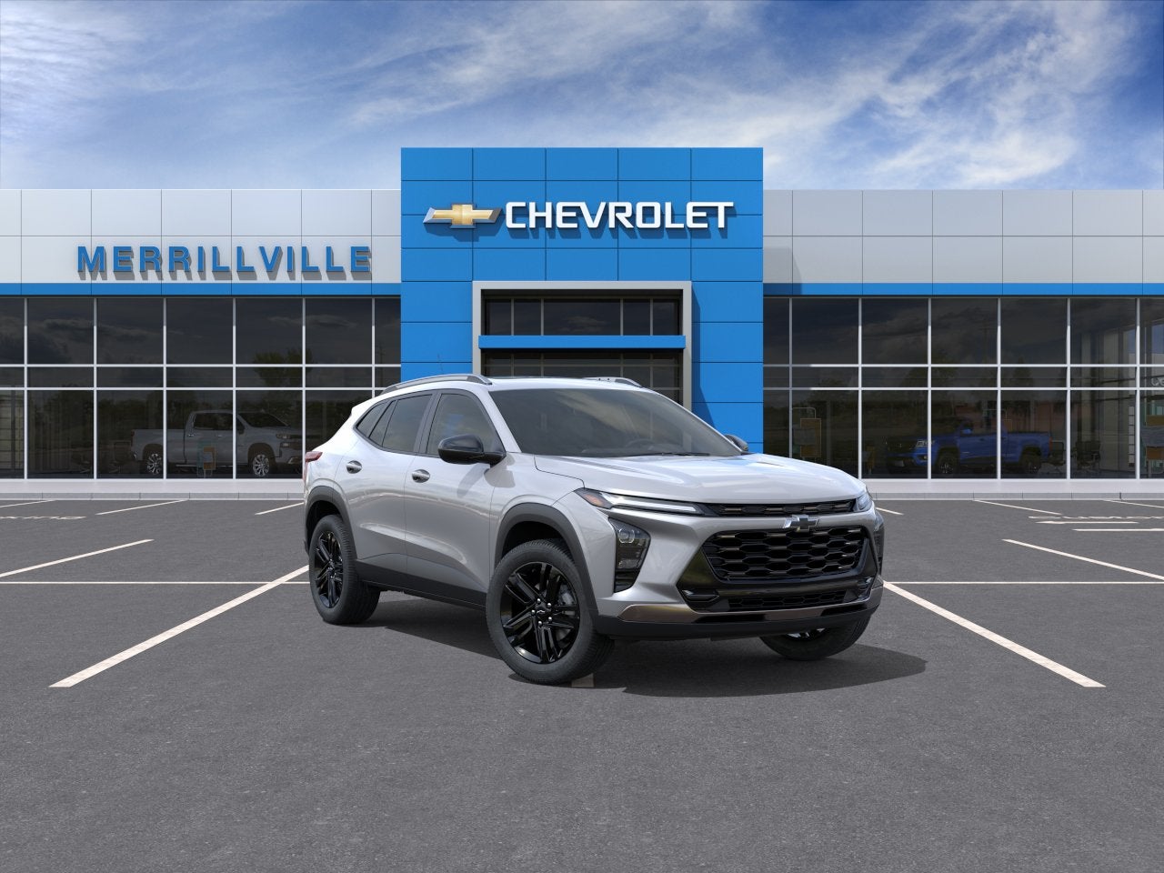 2026 Chevrolet Trax ACTIV in Sterling Gray Metallic — front three-quarter view