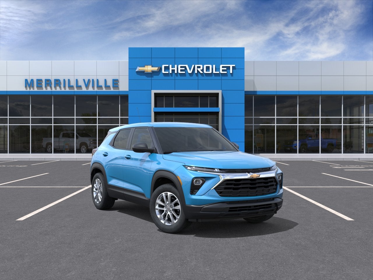 2026 Chevrolet Trailblazer LS in Marina Blue Metallic — front three-quarter view