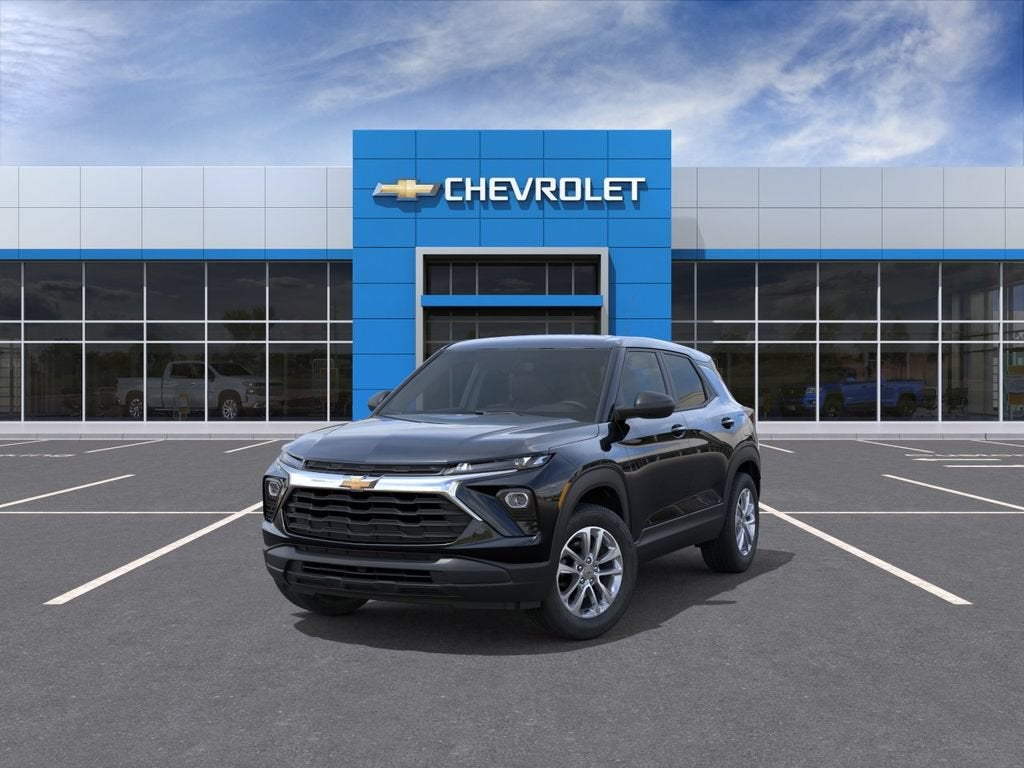 2026 Chevrolet Trailblazer LS in Mosaic Black Metallic — front three-quarter view