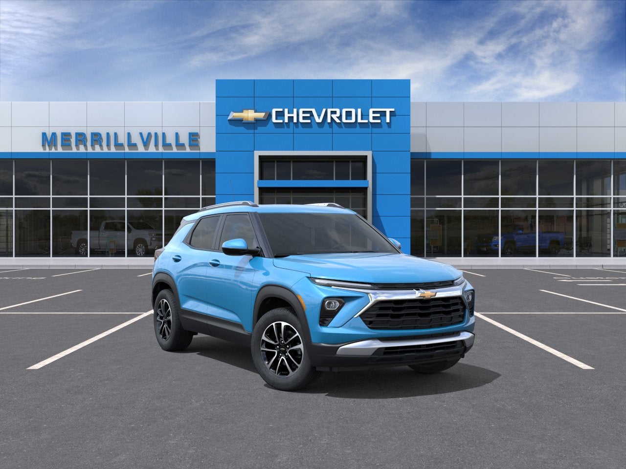 2026 Chevrolet Trailblazer LT in Marina Blue Metallic — front three-quarter view
