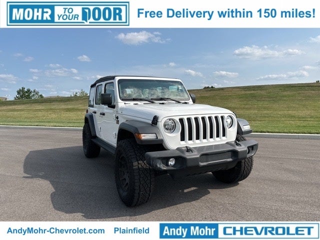 Used 2018 Jeep All-New Wrangler Unlimited Sport with VIN 1C4HJXDGXJW253907 for sale in Plainfield, IN